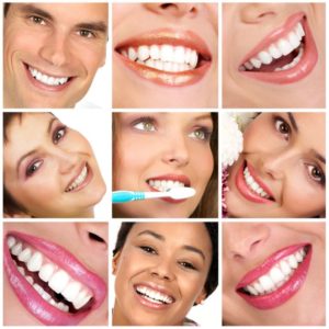 smiling faces with healthy teeth